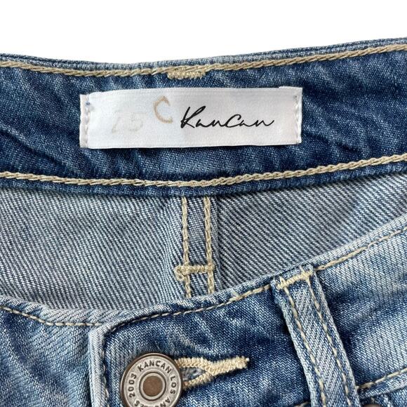 KanCan Womens Size 3/25 Mid Rise Boyfriend Fit Distressed Destroy Jeans KC8281M - Picture 4 of 11